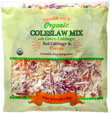 Organic Coleslaw Blend Fresh Pre-Washed Cabbage & Carrots - 9 Oz