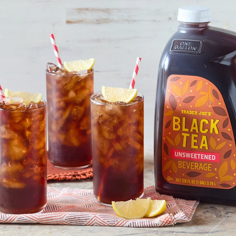 Black Tea Unsweetened Beverage – Pure Strong Tea Drink 128 Fl Oz