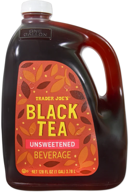 Black Tea Unsweetened Beverage – Pure Strong Tea Drink 128 Fl Oz