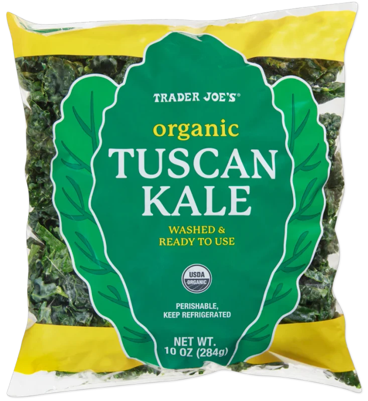 Organic Tuscan Kale Lacinato Dinosaur Leafy Greens for Cooking - 10 Oz