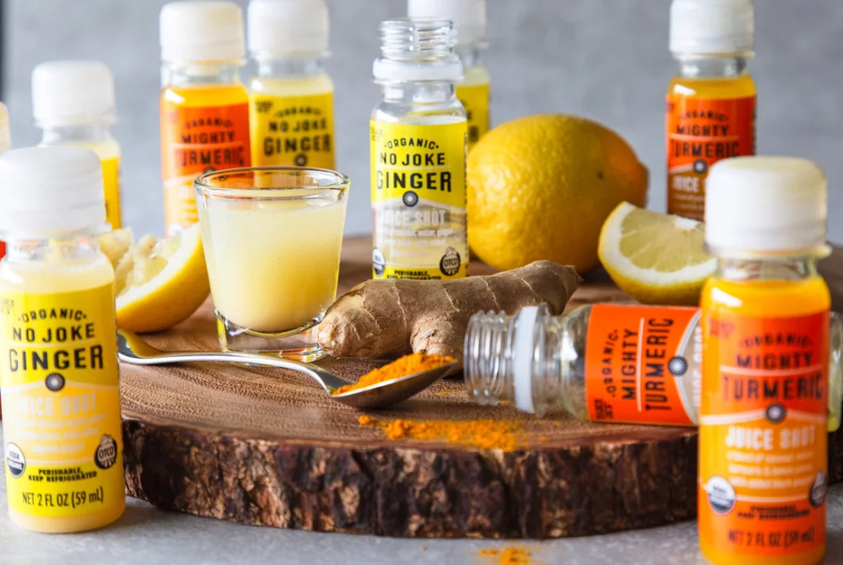 Organic Ginger Juice Shot – Strong Ginger Wellness Drink 2 Fl Oz