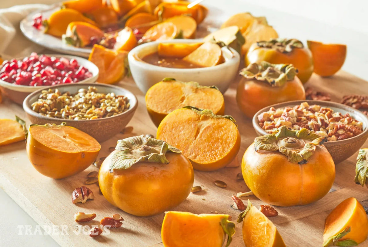 Organic Fuyu Persimmons Sweet Crisp Fruit for Snacking