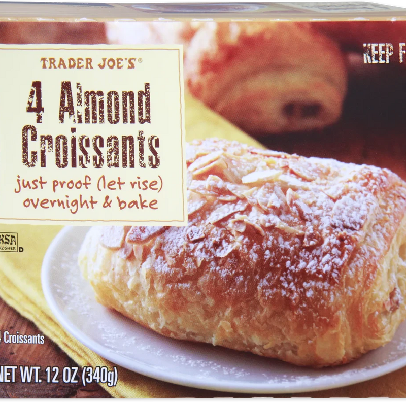 Almond Croissants Butter Filled French Pastry Frozen Bake 12 Oz