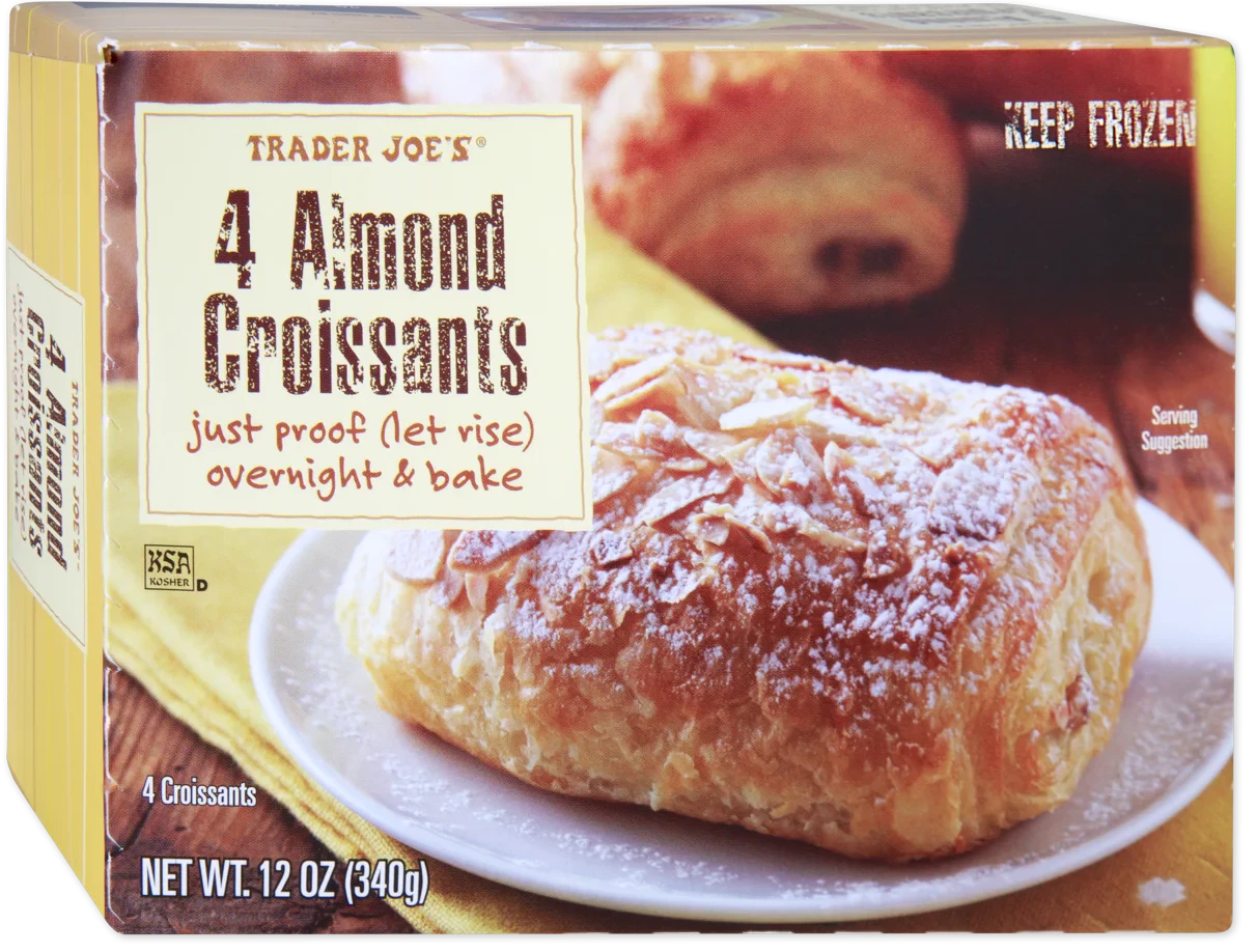 Almond Croissants Butter Filled French Pastry Frozen Bake 12 Oz