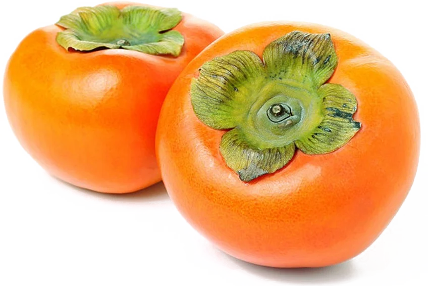 Fresh Fuyu Persimmons Sweet Non Astringent Fruit for Snacking Salads and Recipes