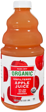 Organic Unfiltered Apple Juice – Rustic Natural Fruit Drink 64 Fl Oz