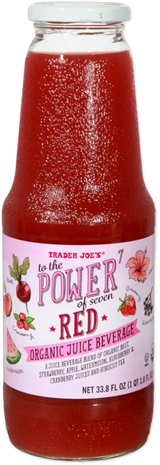 To the Power of Seven Red Organic Juice Beverage – Bold Fruit Blend Drink 33.8 Fl Oz
