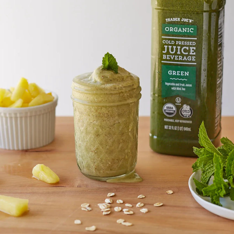 Organic Cold Pressed Green Juice Beverage – Fresh Nutrient Green Drink 32 Fl Oz