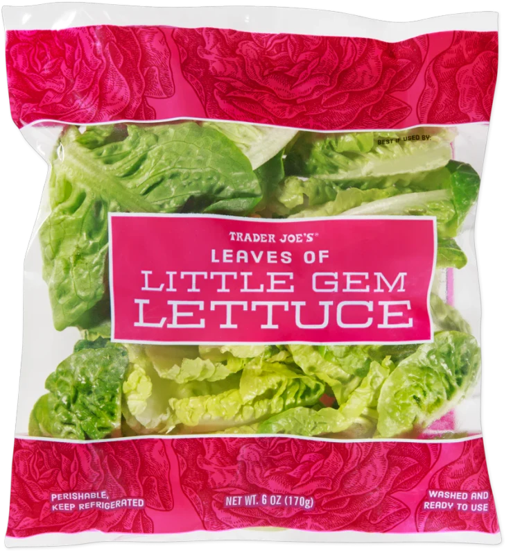 Fresh Little Gem Lettuce Leaves – Crisp, Tender & Convenient - 6 Oz