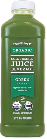 Organic Cold Pressed Green Juice Beverage – Fresh Nutrient Green Drink 32 Fl Oz