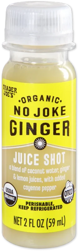 Organic Ginger Juice Shot – Strong Ginger Wellness Drink 2 Fl Oz
