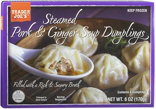 Pork Ginger Soup Dumplings Steamed Xiao Long Bao Meal 6 Oz
