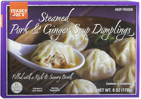 Pork Ginger Soup Dumplings Steamed Xiao Long Bao Meal 6 Oz