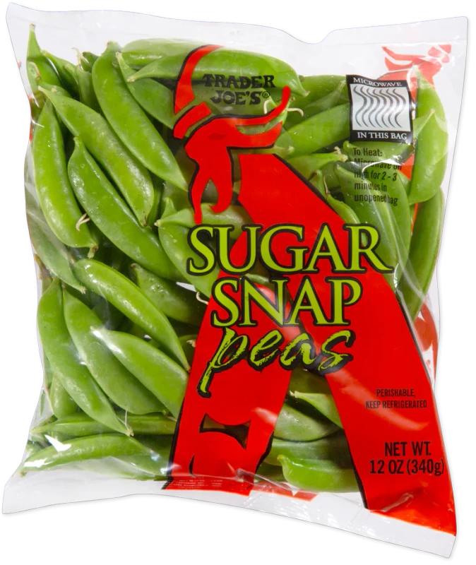 Sugar Snap Peas Fresh Crisp Sweet Vegetable Pods Ready-to-Cook for Quick Meals - 12 Oz