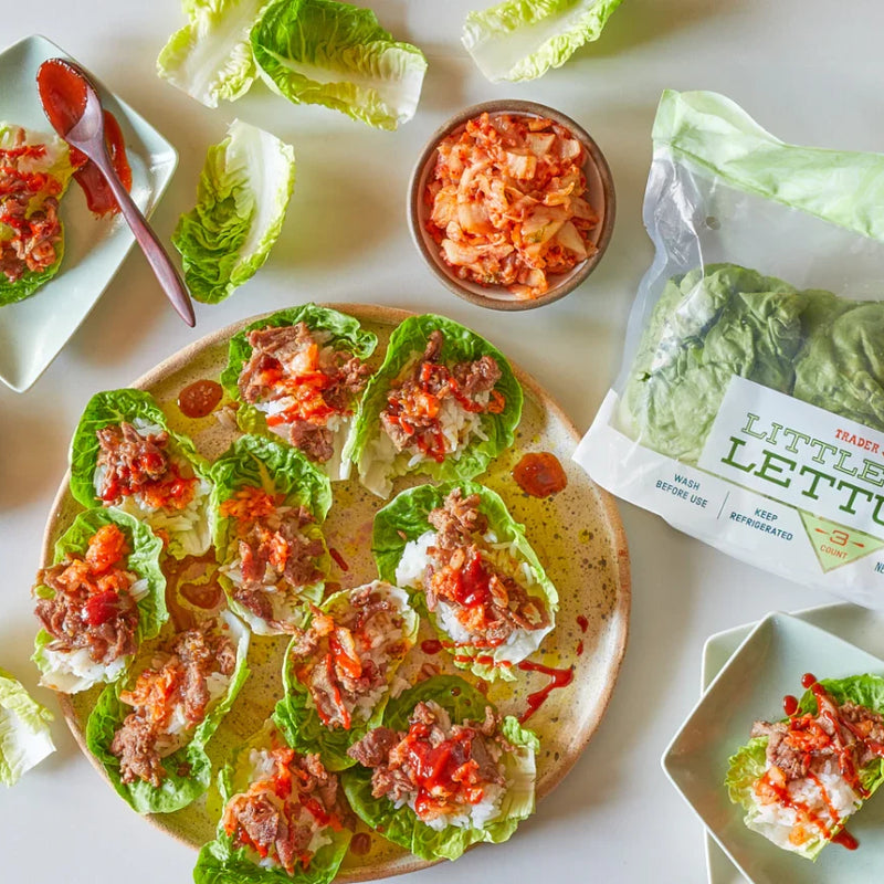 Little Gem Lettuce Crisp Tender Sweet Leaves for Salads Wraps and Grilling - 1 Each