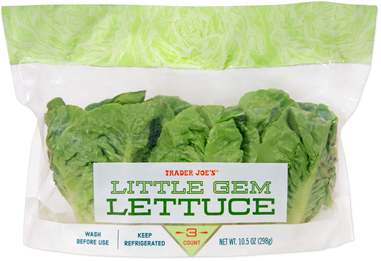 Little Gem Lettuce Crisp Tender Sweet Leaves for Salads Wraps and Grilling - 1 Each