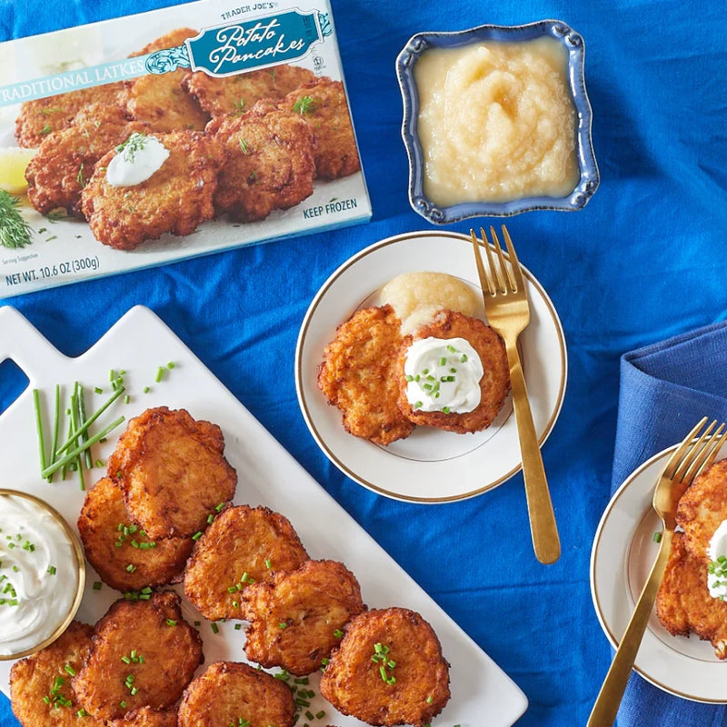Crispy Potato Pancakes Latkes Ready to Heat Savory Side Dish 10.6 Oz