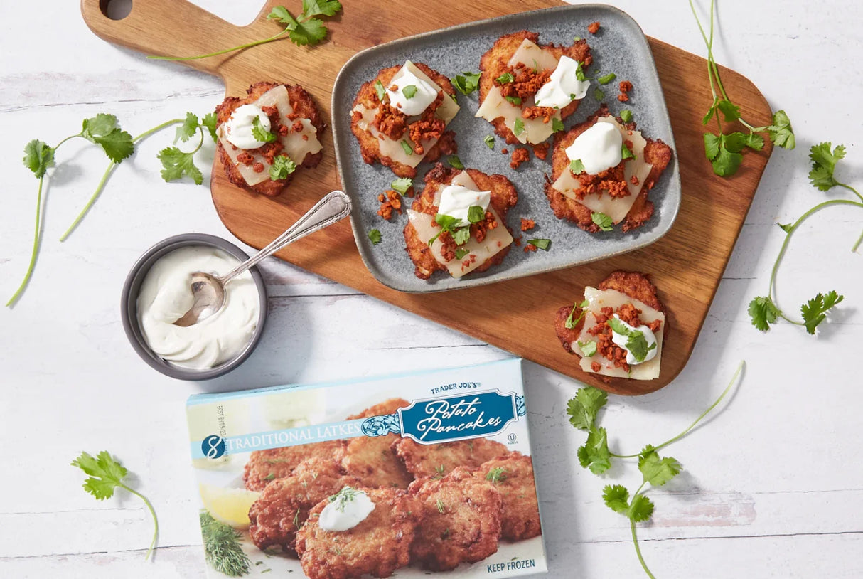 Potato Pancakes Crispy Latkes Ready to Heat Savory Snack 10.6 Oz