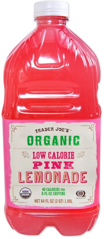 Organic Low Calorie Pink Lemonade – Light Citrus Berry Drink 64 Fl Oz