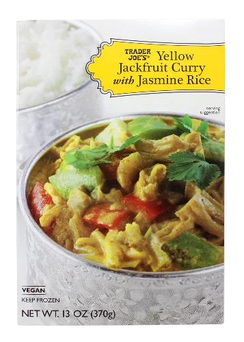 Yellow Jackfruit Curry with Jasmine Rice Frozen Vegan Meal 13 Oz