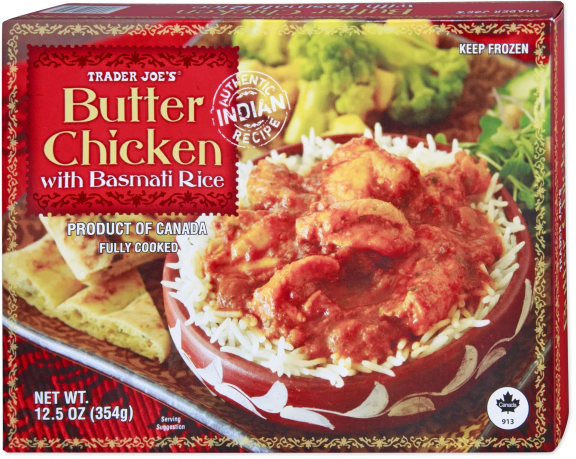 Butter Chicken with Basmati Rice Creamy Indian Ready Meal 12.5 Oz