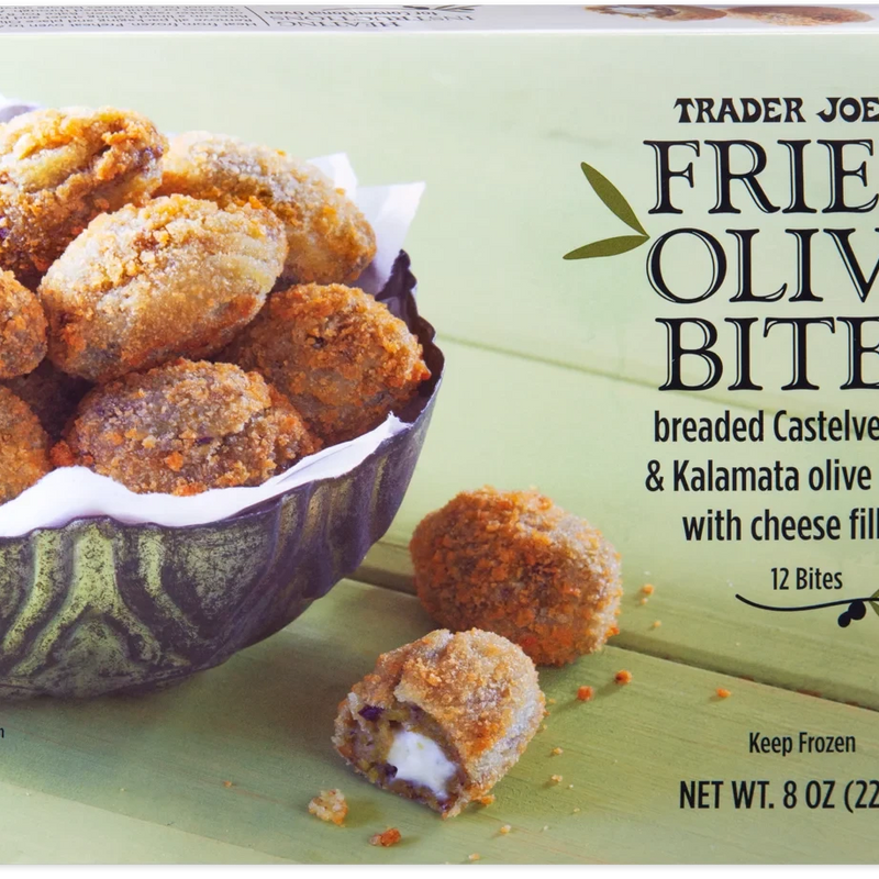 Fried Olive Bites Crispy Cheese Stuffed Frozen Appetizer 8 Oz