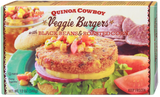 Quinoa Veggie Burger Patties Black Bean Corn Plant Based 12 Oz