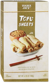 Tofu Sheets Yuba Vegan Soy Protein Wrapper Frozen Food 6.35 Oz