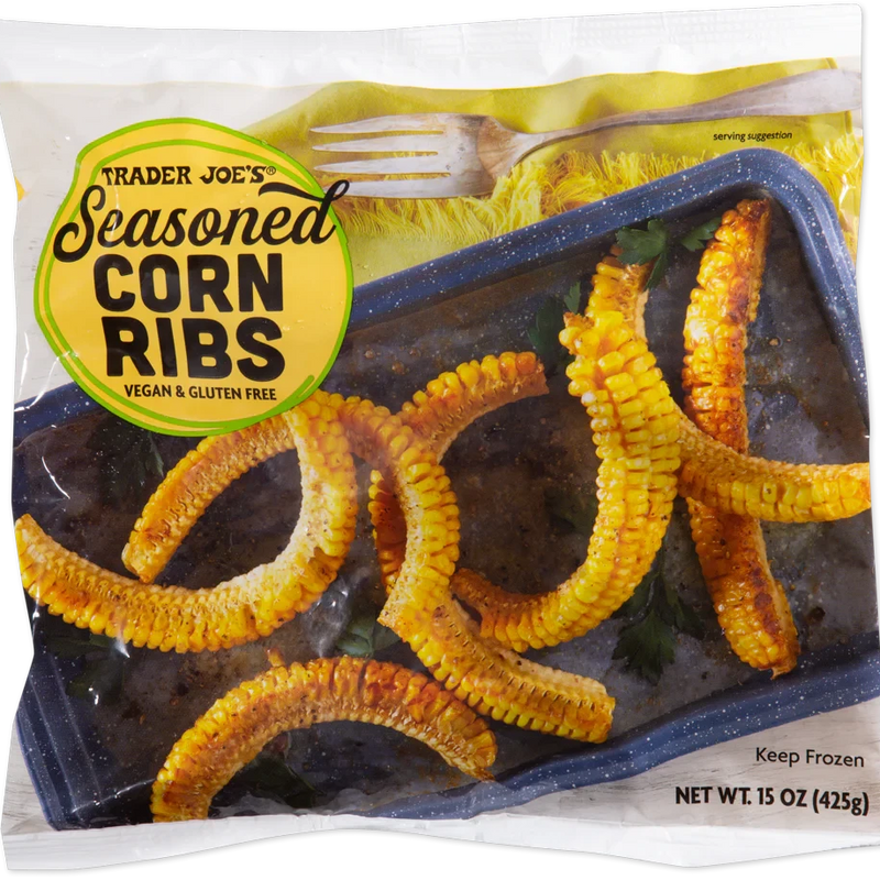 Seasoned Corn Ribs Vegan Buttered Frozen Corn Side Dish 15 Oz