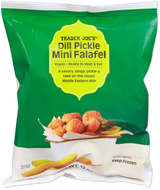 Dill Pickle Mini Falafel Vegan Chickpea Snack Frozen 12 Oz