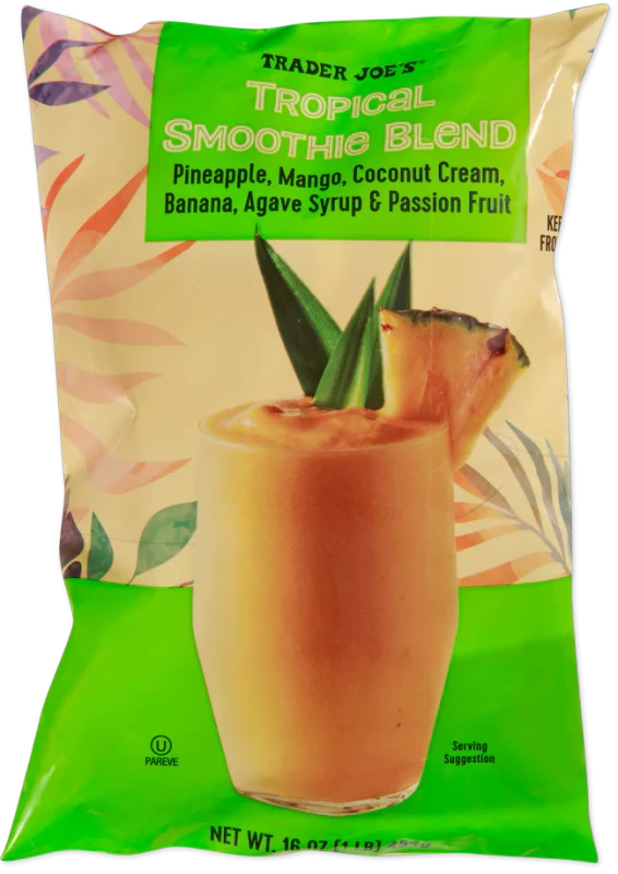 Tropical Smoothie Blend Mango Pineapple Banana Frozen Mix 16 Oz