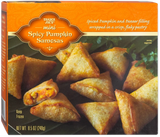 Mini Spicy Pumpkin Samosas Crispy Indian Style Frozen Snack 8.5 Oz