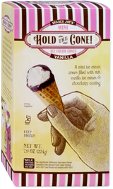 Mini Vanilla Ice Cream Cones Chocolate Coated Crunchy Dessert 7.9 Oz