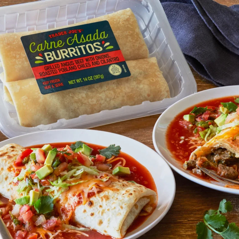 Carne Asada Burritos Beef Frozen Wrap Ready Meal 14 Oz