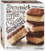 Brownie Crisp Coffee Ice Cream Sandwiches Chocolate Dessert 10 Fl Oz