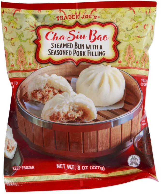 Cha Siu Bao Steamed Pork Buns Chinese BBQ Dim Sum 8 Oz