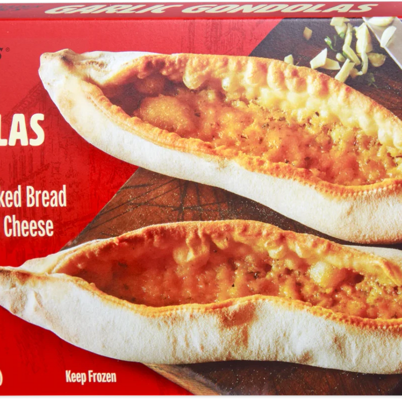 Garlic Gondolas Cheesy Garlic Bread Pizza Style Frozen Meal 8.8 Oz