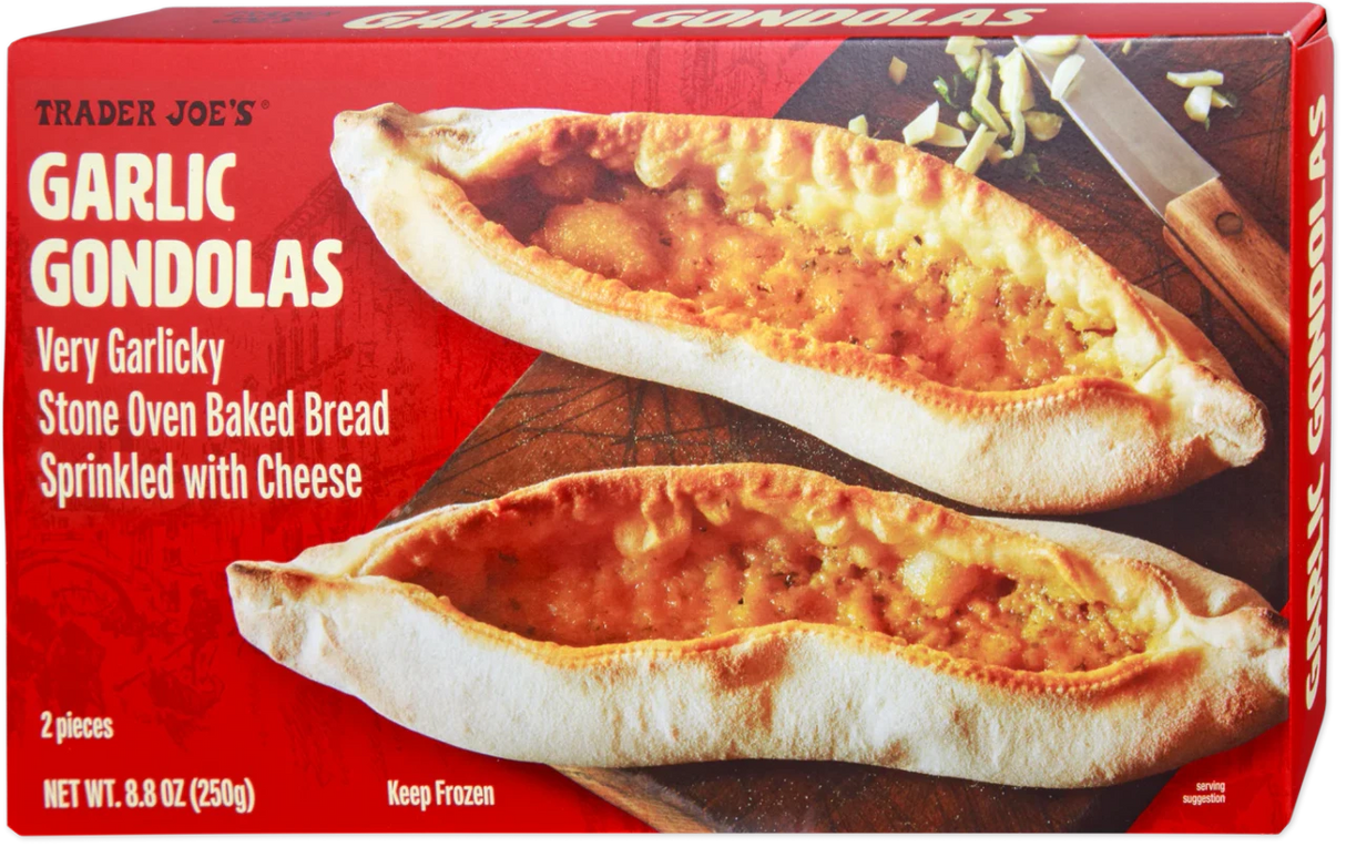 Garlic Gondolas Cheesy Garlic Bread Pizza Style Frozen Meal 8.8 Oz