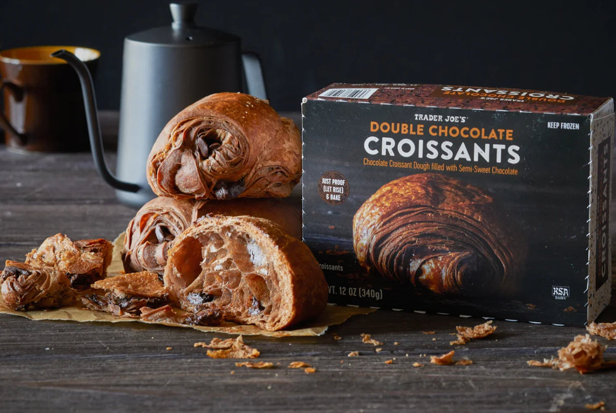 Double Chocolate Croissants Flaky Butter Pastry with Rich Chocolate 12 Oz