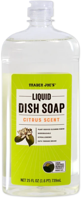Citrus Scent Liquid Dish Soap – High-Efficiency Hypoallergenic Formula (25 fl oz)
