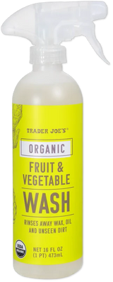 Certified Organic Fruit & Vegetable Wash – 16 fl oz High-Value Cleaning Spray