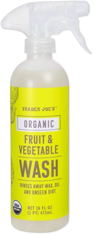 Certified Organic Fruit & Vegetable Wash – 16 fl oz High-Value Cleaning Spray