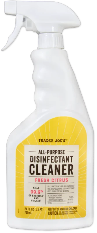 Fresh Citrus All-Purpose Disinfectant Cleaner – Bleach-Free Hydrogen Peroxide Formula (24 fl oz)