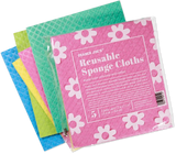 Reusable Sponge Cloth – Ultra-Absorbent Cellulose & Cotton Eco-Friendly Cleaning Essential (1 Each)