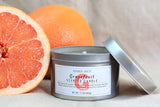 Hand-Poured Grapefruit Scented Candle – 55-Hour Clean Burn Coconut-Soy Wax (5.7 oz)