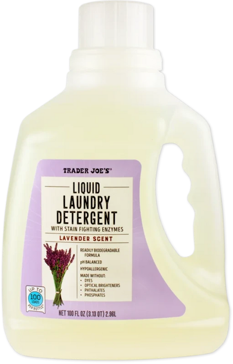 Liquid Laundry Detergent Lavender 100oz Dye & Fragrance Free
