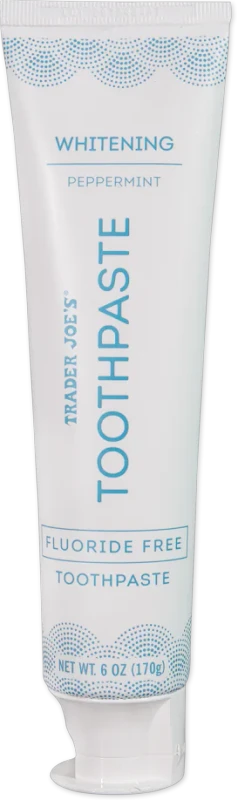 Peppermint Fluoride Free Whitening Toothpaste Calcium Hydroxyapatite Enamel Support