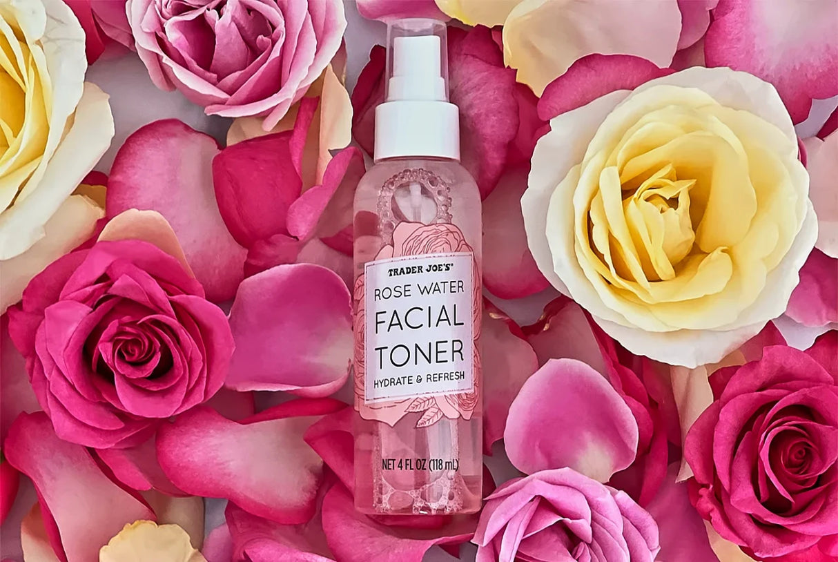 Rose Water Facial Toner Hydrating Refreshing Mist with Witch Hazel