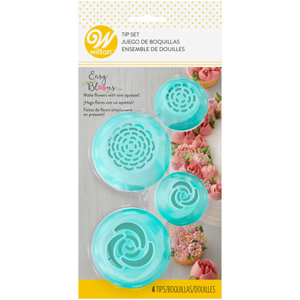 Wilton Easy Blooms Tip Set, 4-Piece Flower Tips
