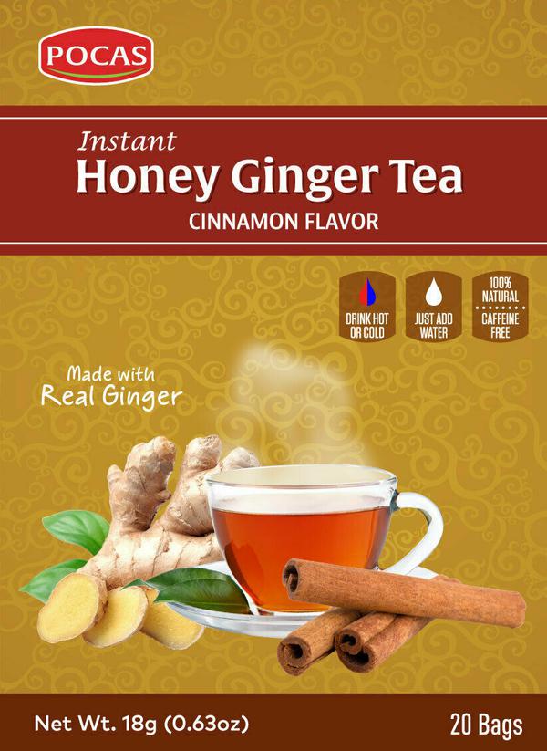 Pocas Instant Honey Ginger Tea Cinnamon Flavor